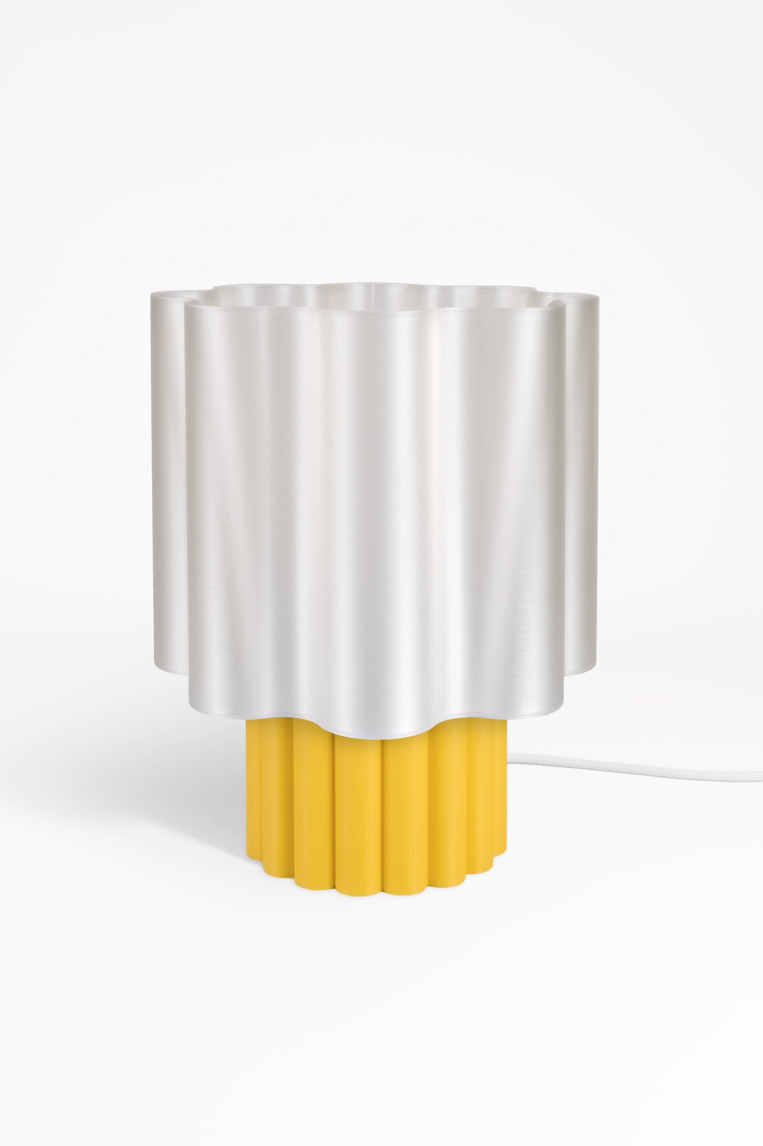 BLOOMÉ tafellamp - Parelmoer / Zonnegeel