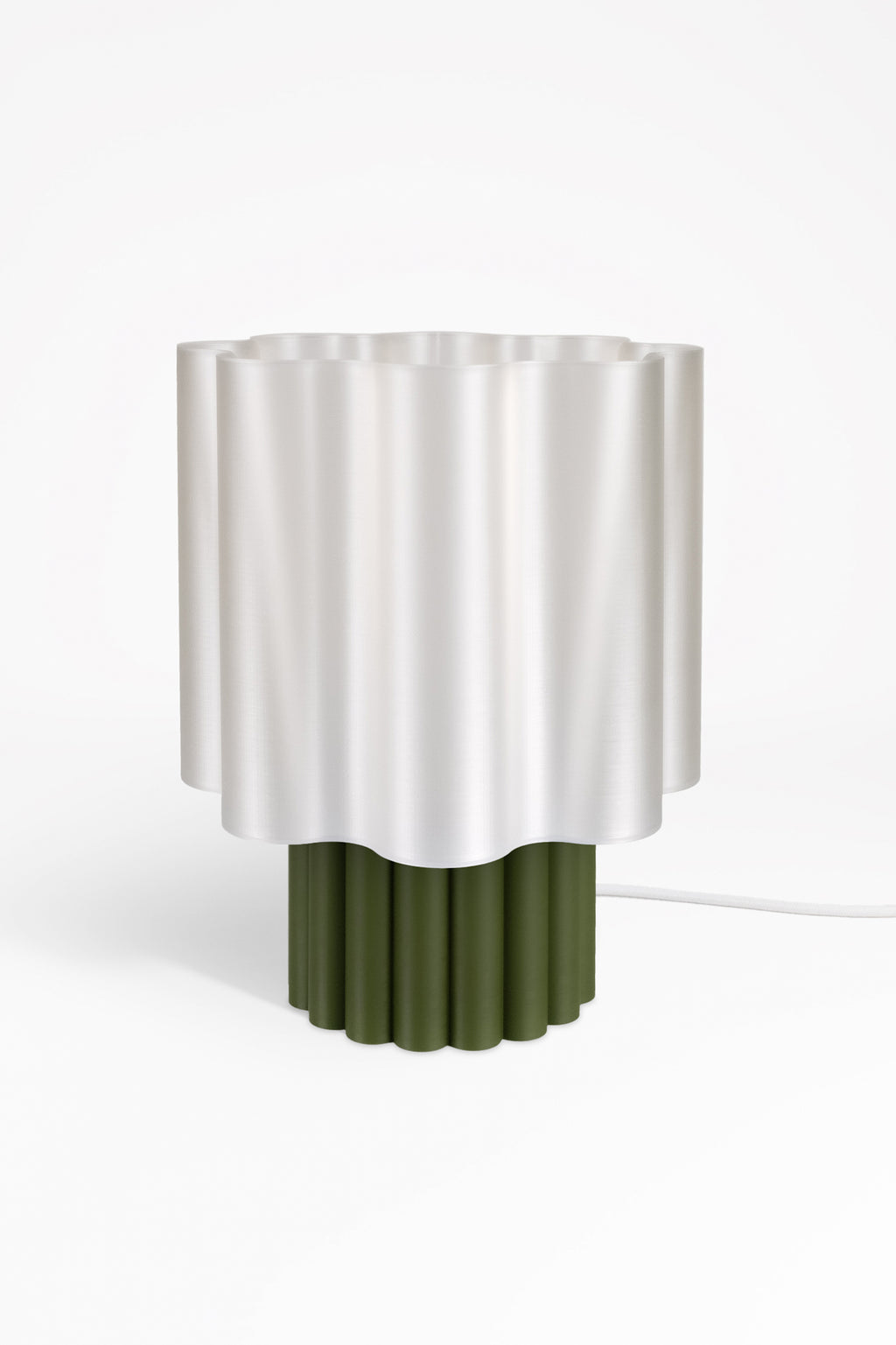 BLOOMÉ tafellamp - Parelmoer / Dennegroen