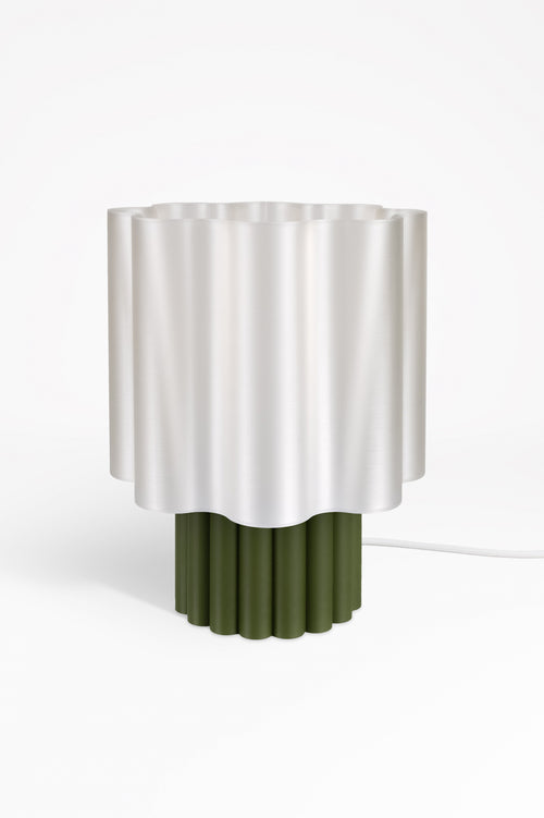 BLOOMÉ tafellamp - Parelmoer / Dennegroen