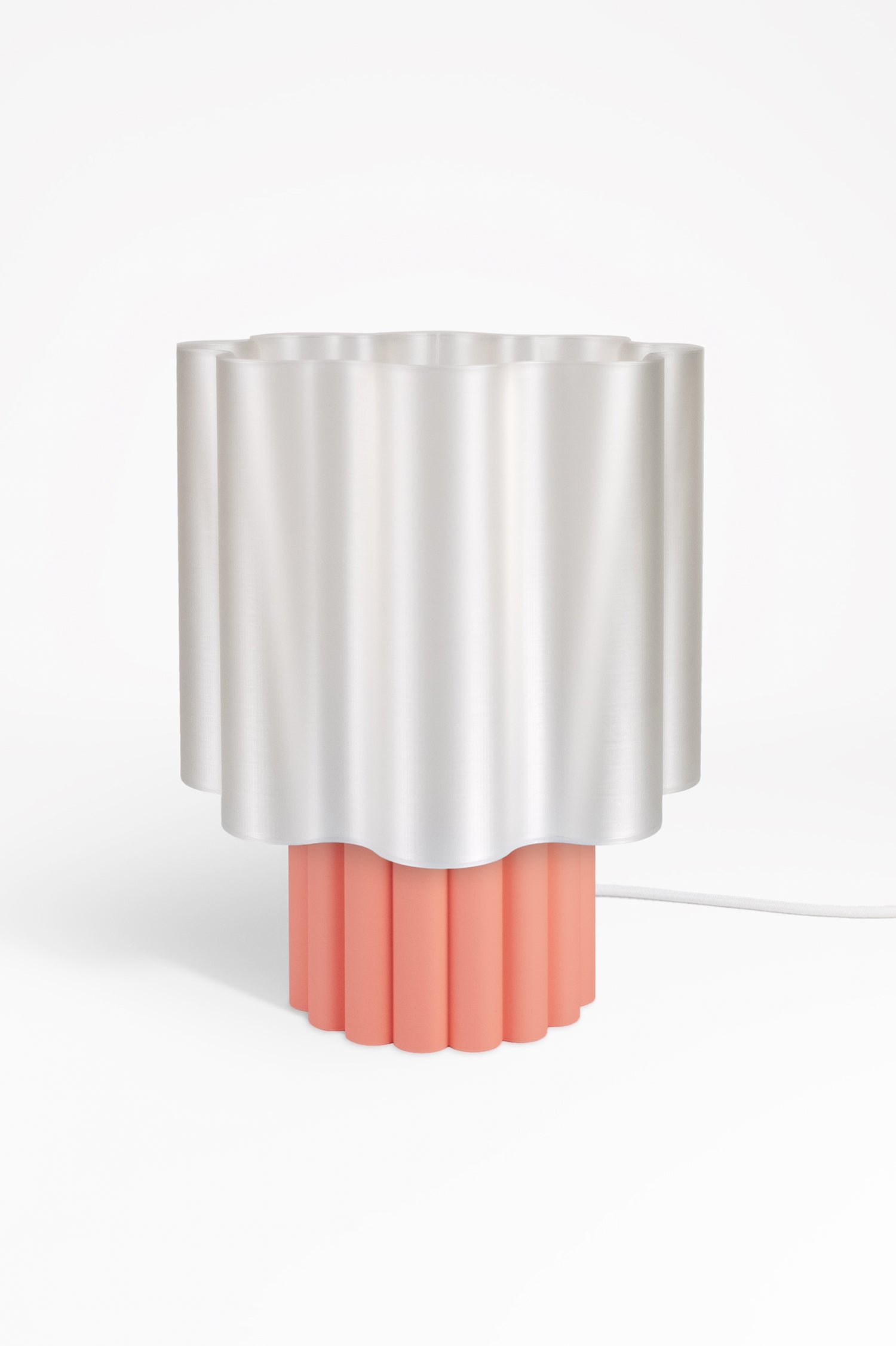 BLOOMÉ tafellamp - Parelmoer / Perzikroze
