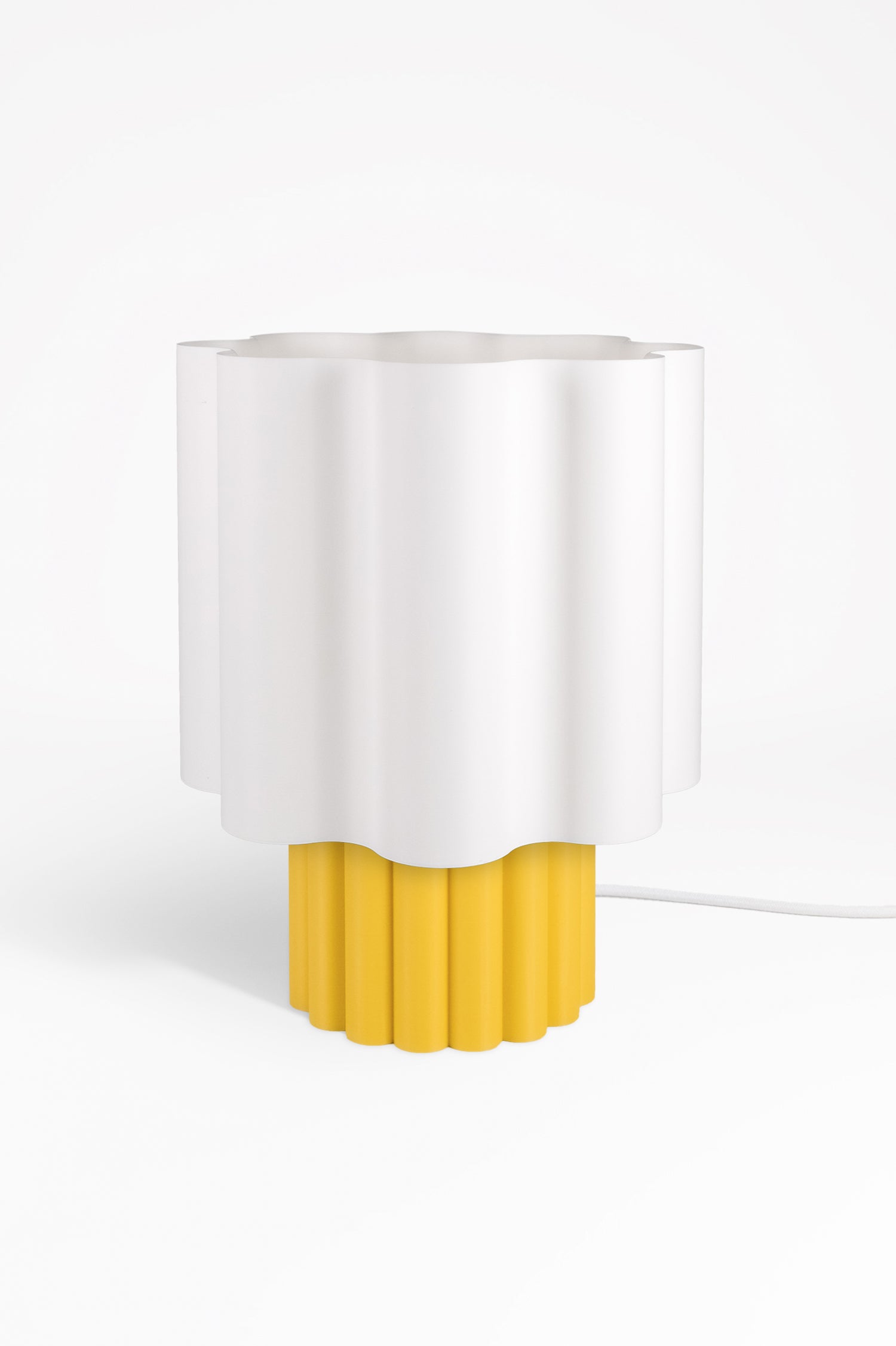 BLOOMÉ tafellamp - Wit / Zonnegeel