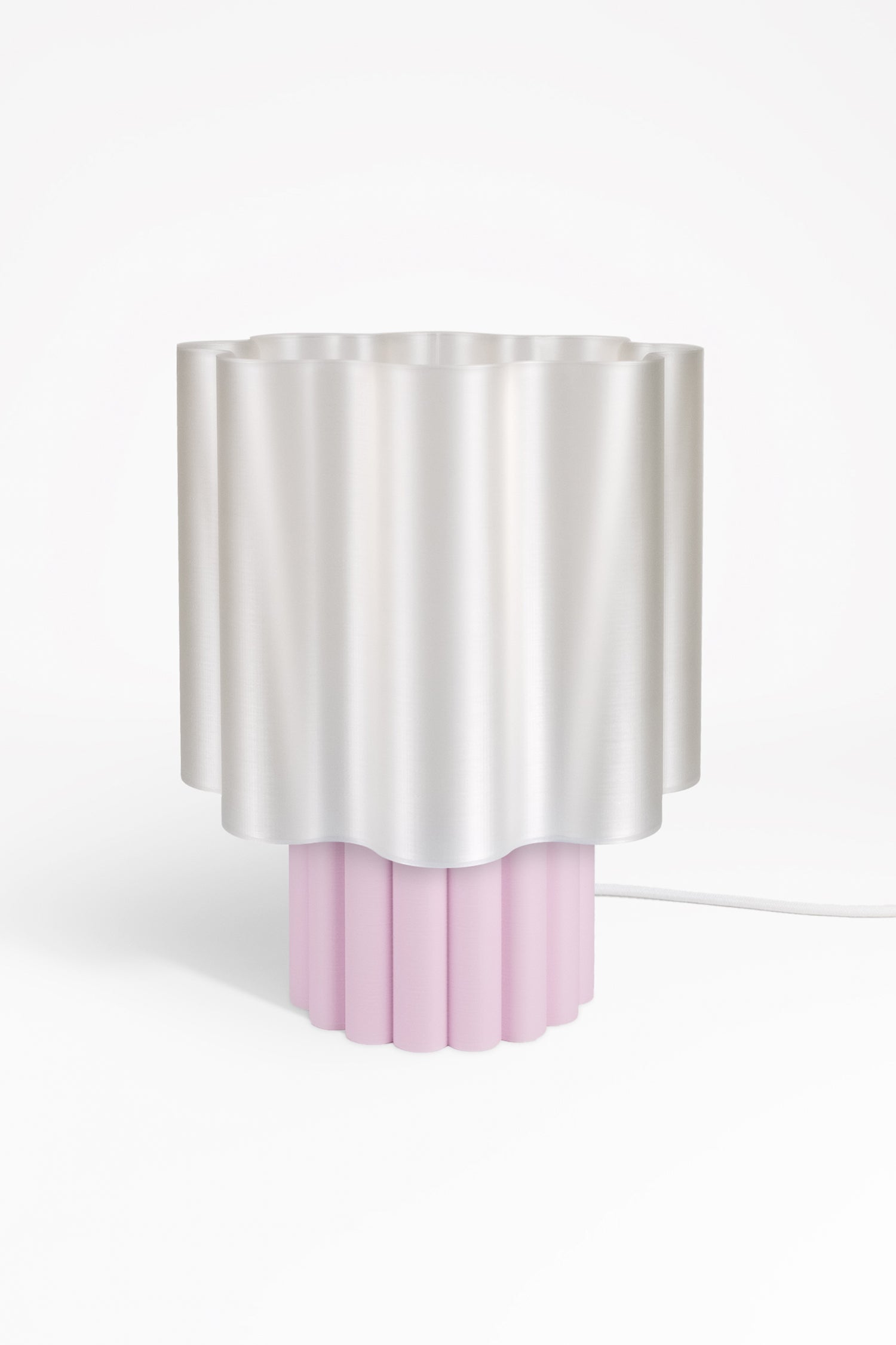 BLOOMÉ tafellamp - Parelmoer / Bloesemroze