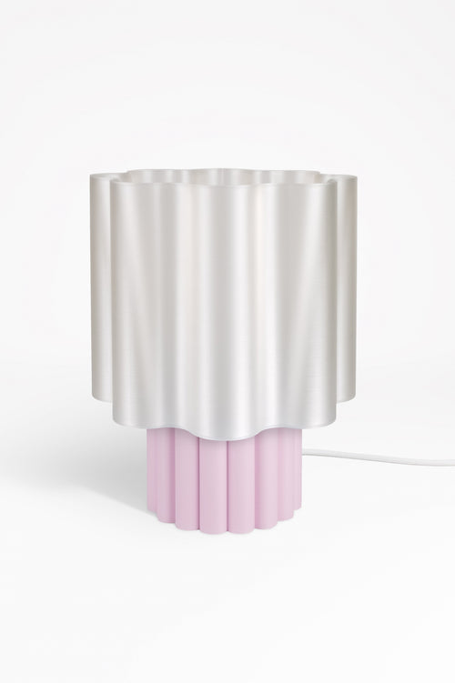 BLOOMÉ tafellamp - Parelmoer / Bloesemroze