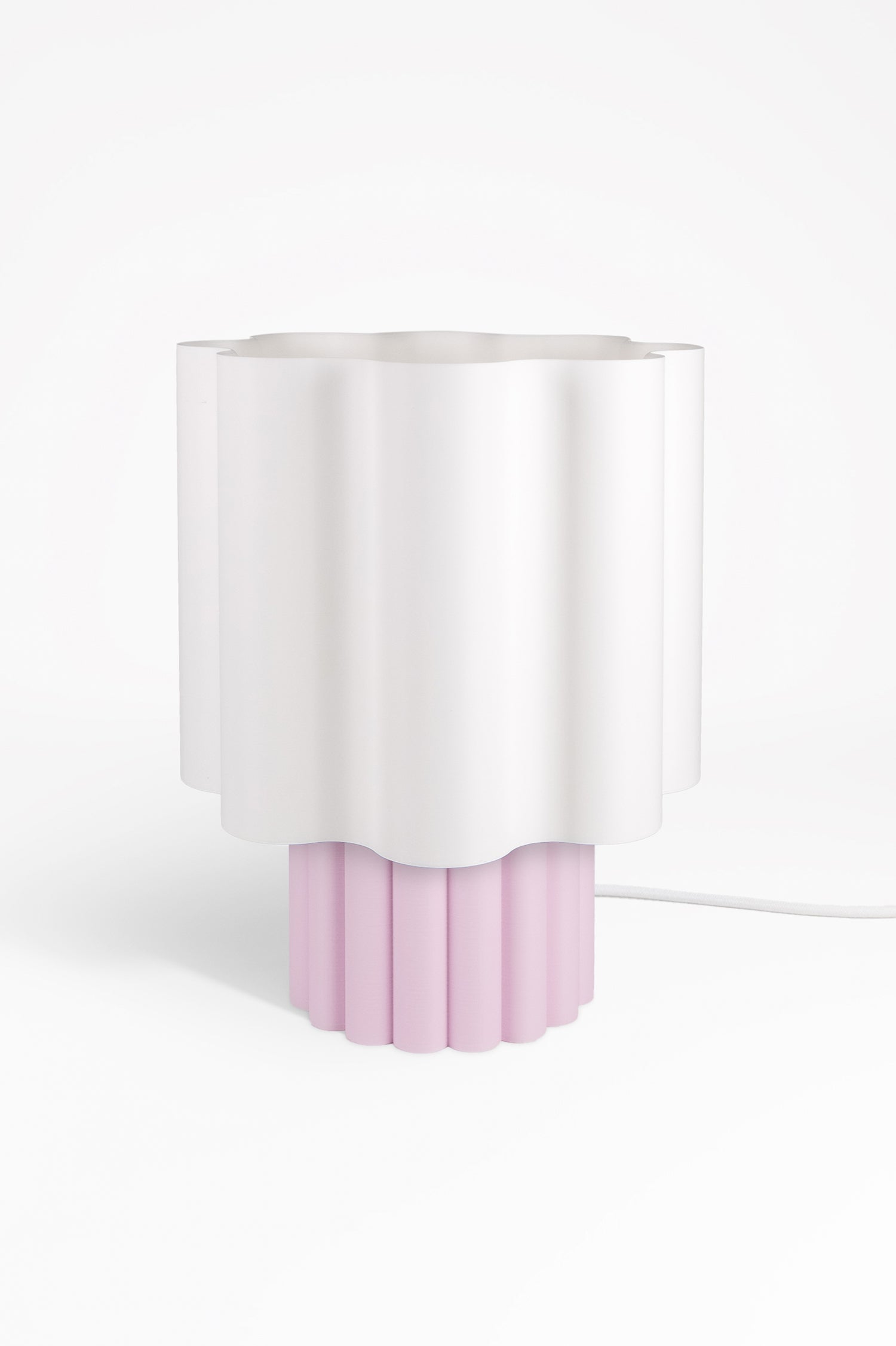 BLOOMÉ tafellamp - Wit / Bloesemroze