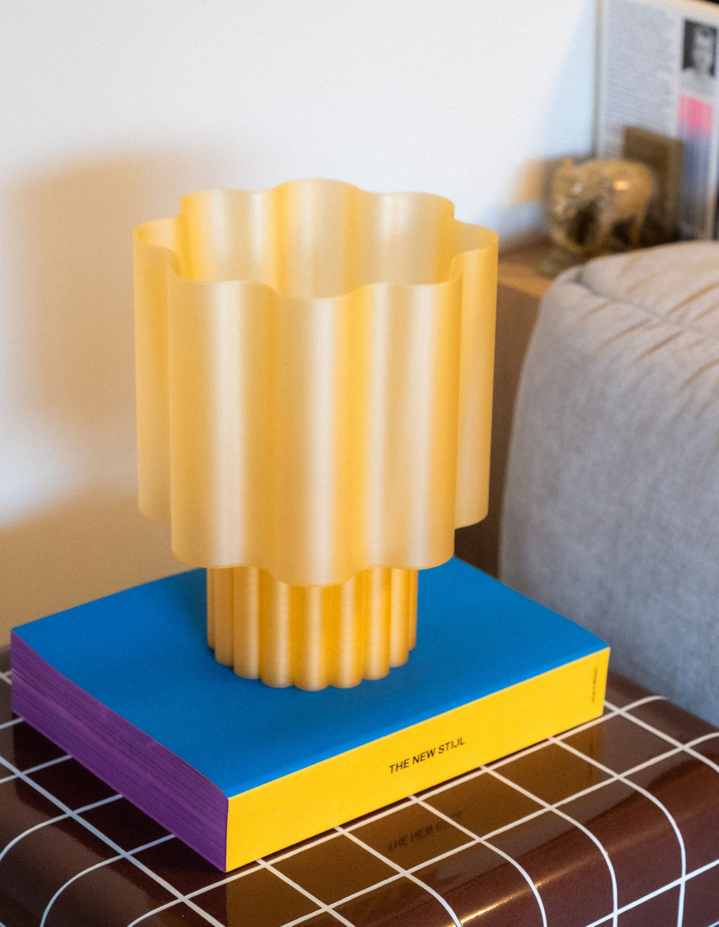 BLOOMÉ MONO tafellamp - Honing geel