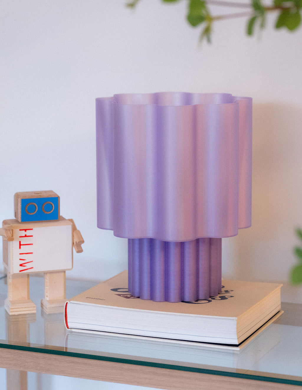 BLOOMÉ MONO tafellamp - Lavendel paars